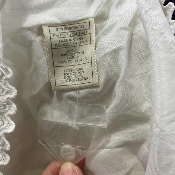 BB Dakota Women’s White Crochet Dress Size L - Picture 3 of 5